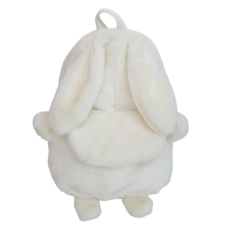 Autumn And Winter Plush Backpack With Large Capacity