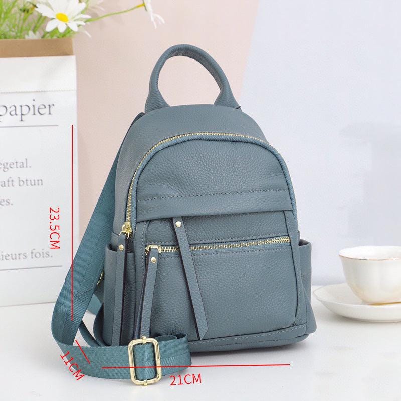 Trendy Women’s Fashion Backpack | Soft Leather All-Match Bag | Stylish Student School Bag | Casual Travel Backpack