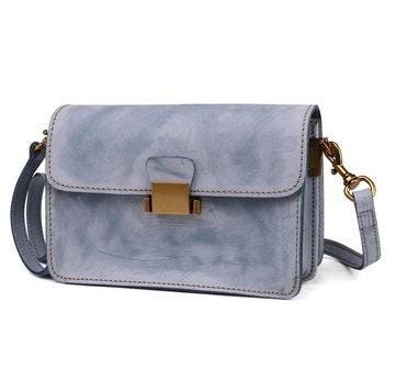 Foggy wax leather handbags