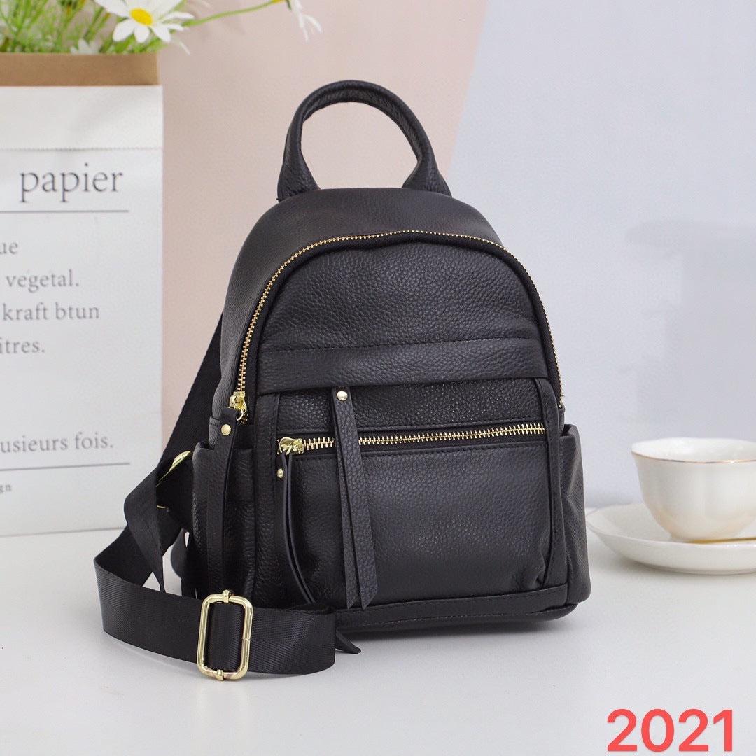 Trendy Women’s Fashion Backpack | Soft Leather All-Match Bag | Stylish Student School Bag | Casual Travel Backpack