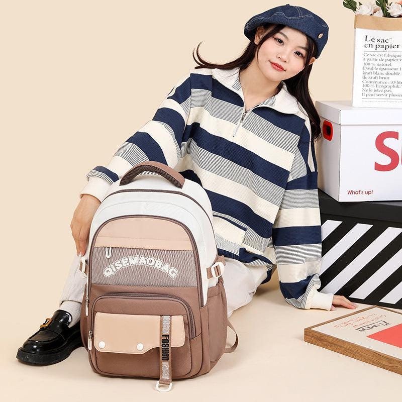 Fashion Color Contrast Leisure Travel Backpack