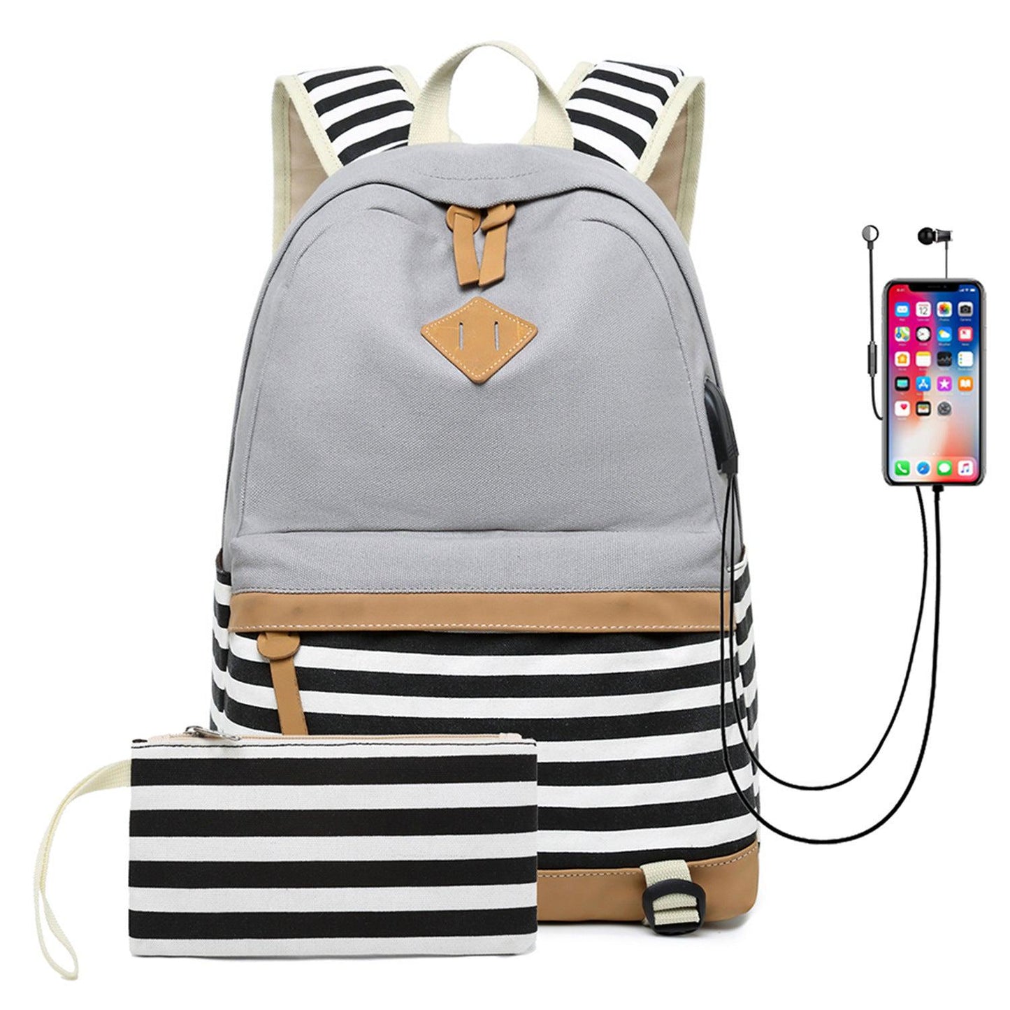 Fashion Korean printed canvas handbags