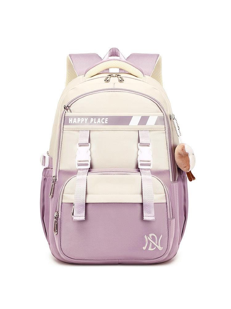 Minimalist Preppy Style Stain-resistant Schoolbag