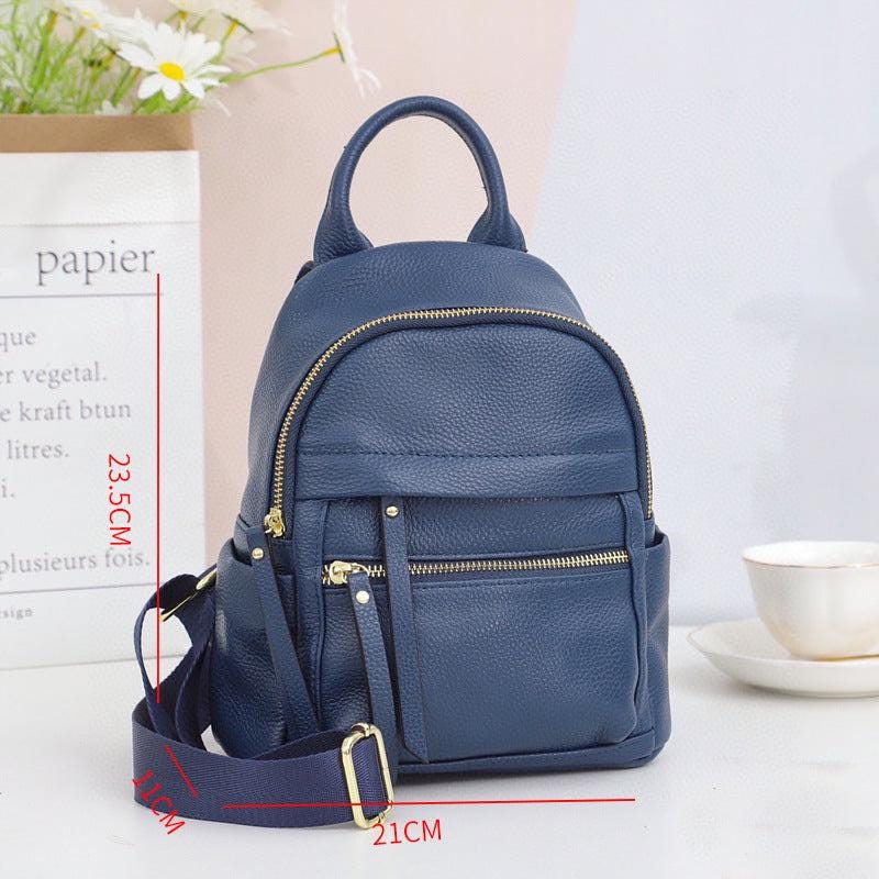 Trendy Women’s Fashion Backpack | Soft Leather All-Match Bag | Stylish Student School Bag | Casual Travel Backpack
